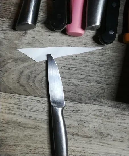 messer unscharf spitze abgebrochen